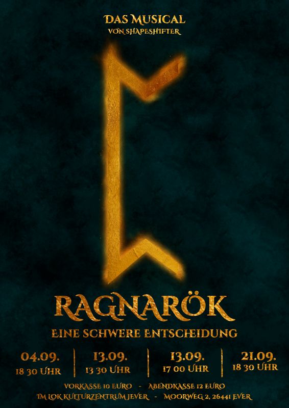 Ragnarök — Theaterplakat
